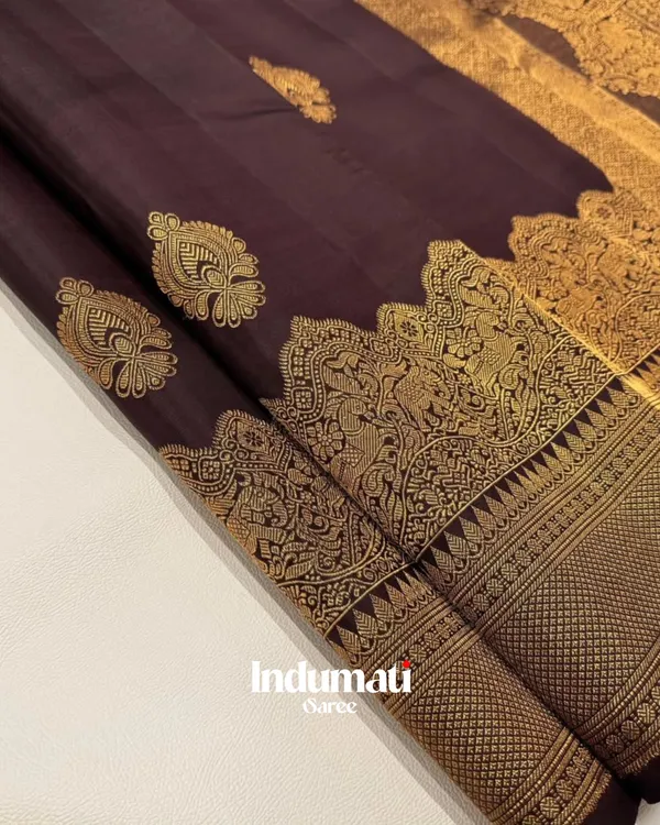 Brown_Color_Pro_Collection_Soft_Banarasi_Silk_Saree_with_Pure_Golden_Zari_work_&_Classy_Blouse_Piece