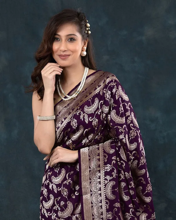 Purple_Color_Elite_Pick_Soft_Banarasi_Silk_Saree_with_Classy_Bloue_Piece