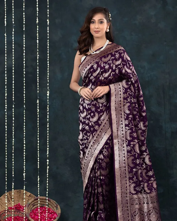 Purple_Color_Elite_Pick_Soft_Banarasi_Silk_Saree_with_Classy_Bloue_Piece