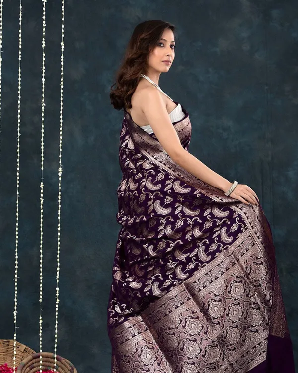 Purple_Color_Elite_Pick_Soft_Banarasi_Silk_Saree_with_Classy_Bloue_Piece