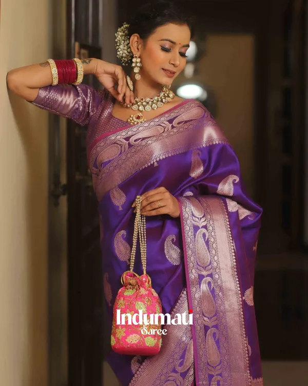 Purple_Color_Customer_FavoriteSoft_Banarasi_Silk_Saree_with_Classy_Blouse_Piece