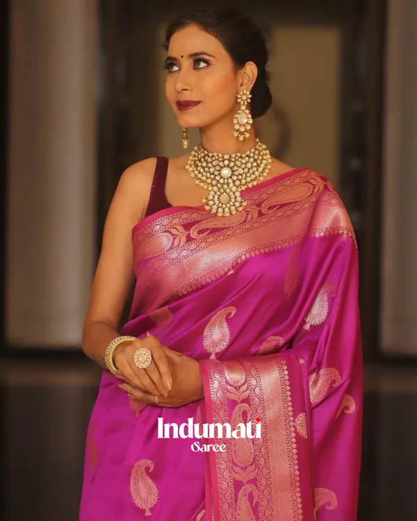 Pink_Color_Updated_Edition_Soft_Banarasi_Silk_Saree_with_Classy_Blouse_Piece