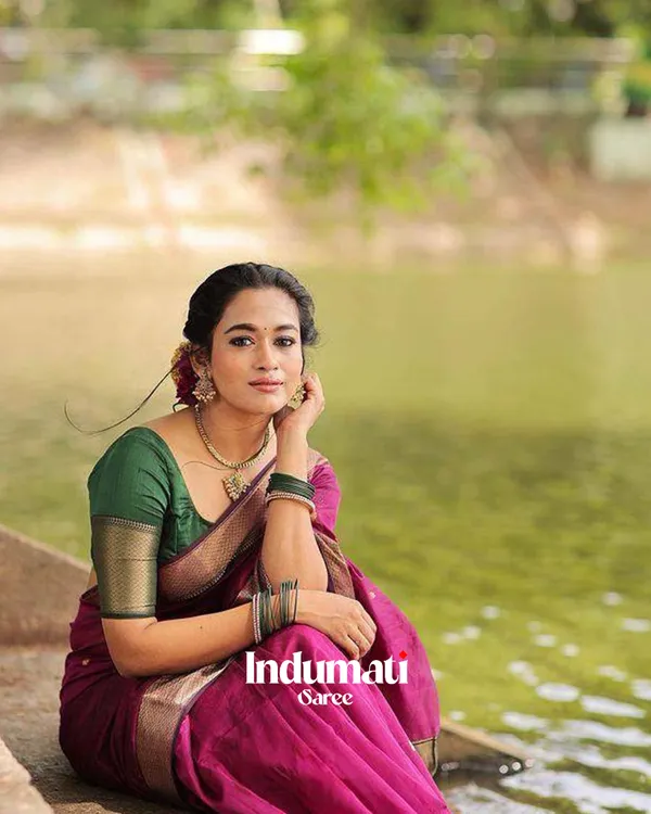 Pink_Color_Premium_Cotton_Silk_Saree_With_Classy_Blouse_and_tassels