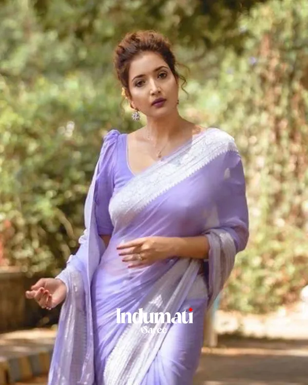 Lavender_Color_Premium_Cotton_Silk_Saree_With_Blouse_Piece