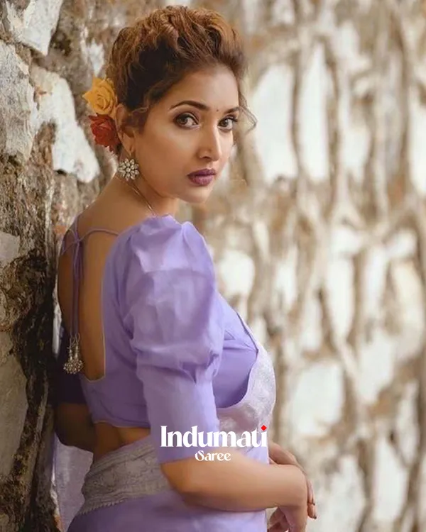 Lavender_Color_Premium_Cotton_Silk_Saree_With_Blouse_Piece