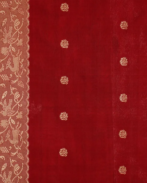 Maroon_Color_Latest_Arrival_Soft_Banarasi_Silk_Saree_with_Classy_Bloue_Piece