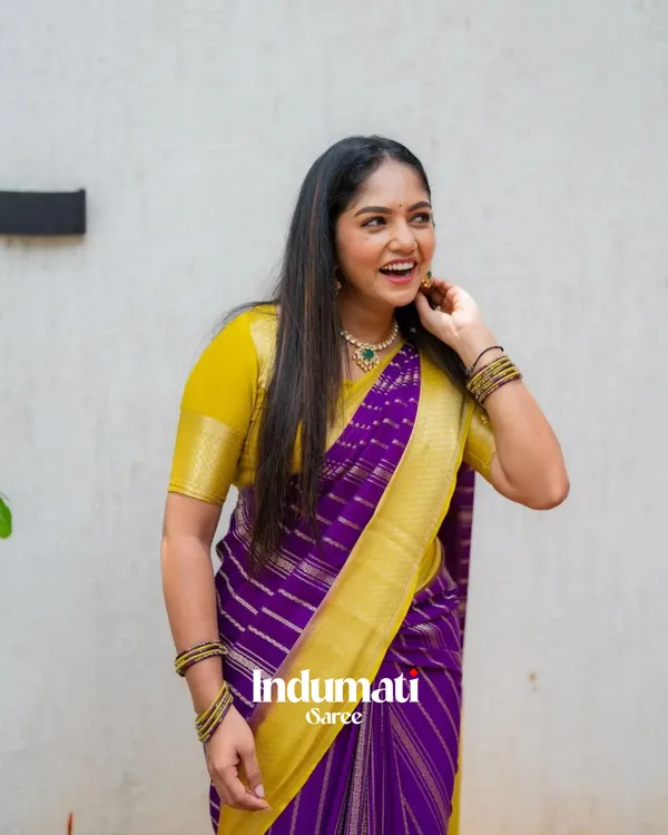 Purple_and_YellowColor_Color_Fresh_Soft_Banarasi_Silk_Saree_with_Classy_Blouse_Piece