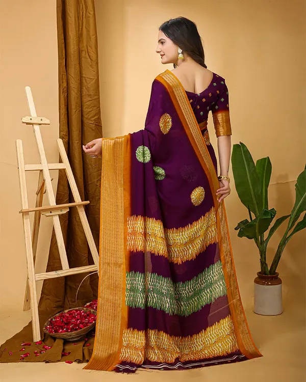 Purple_Color_Latest_Design_Dola_Silk_Saree_with_Blouse_Piece