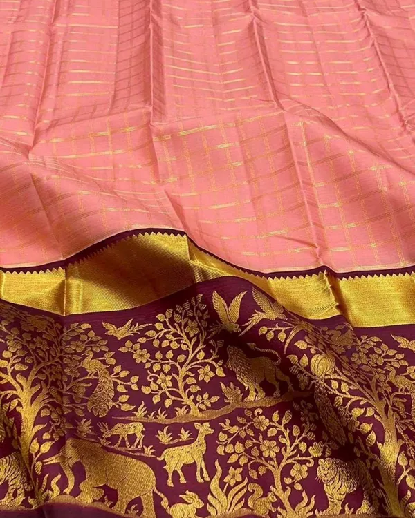 Light_Pink_Color_Elite_Pick_Soft_Banarasi_Silk_Saree_with_Pure_Golden_Zari_Work_&__Classy_Bloue_Piece