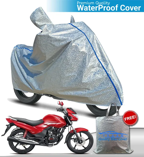 Silver_Waterproof_Full_Body_Two_Wheeler_Cover_For_Hero_Achiever