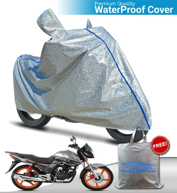 Silver_Waterproof_Full_Body_Two_Wheeler_Cover_For_Honda_CBF150
