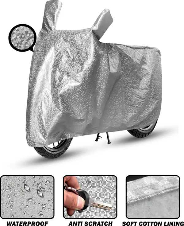 Silver_Waterproof_Full_Body_Two_Wheeler_Cover_For_Mahindra_Centuro_NXT