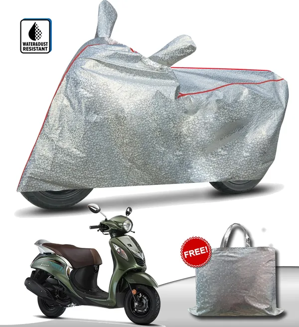 Silver_Waterproof_Full_Body_Two_Wheeler_Cover_For_Yamaha_Fascino