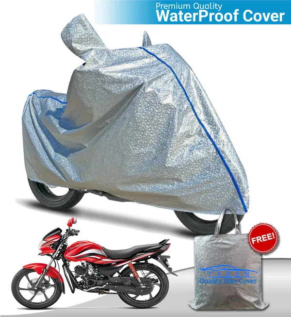 Silver_Waterproof_Full_Body_Two_Wheeler_Cover_For_Hero_Passion_Plus