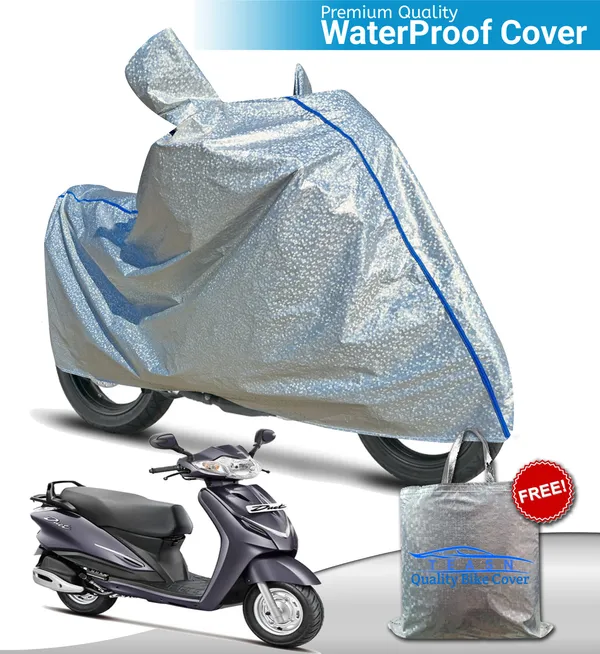 Silver_Waterproof_Full_Body_Two_Wheeler_Cover_For_Hero_Duet_LX_110CC