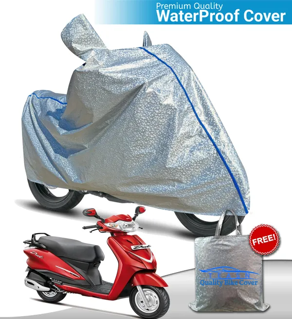 Silver_Waterproof_Full_Body_Two_Wheeler_Cover_For_Hero_Duet_LX_110CC_BS6