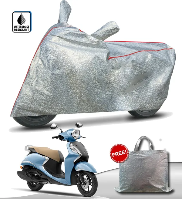 Silver_Waterproof_Full_Body_Two_Wheeler_Cover_For_Yamaha_Fascino_125_BS6