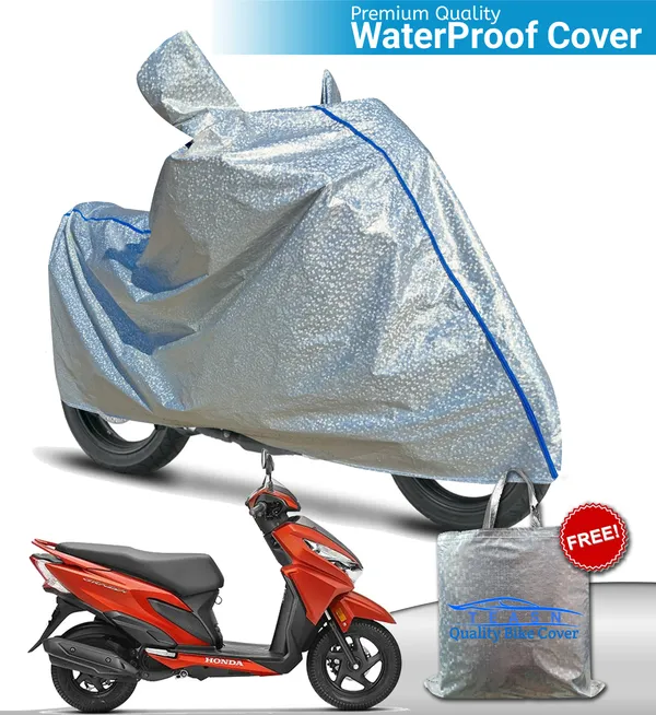 Silver_Waterproof_Full_Body_Two_Wheeler_Cover_For_Honda_Grazia_BS6