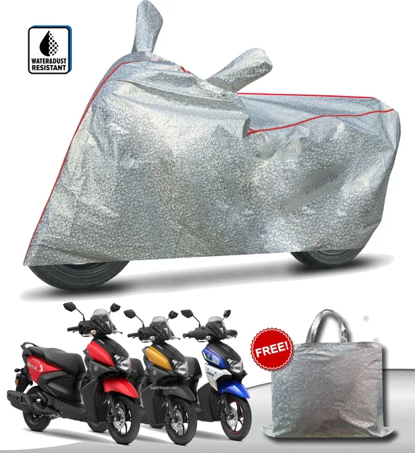 Silver_Waterproof_Full_Body_Two_Wheeler_Cover_For_Yamaha_Ray_ZR_BS6