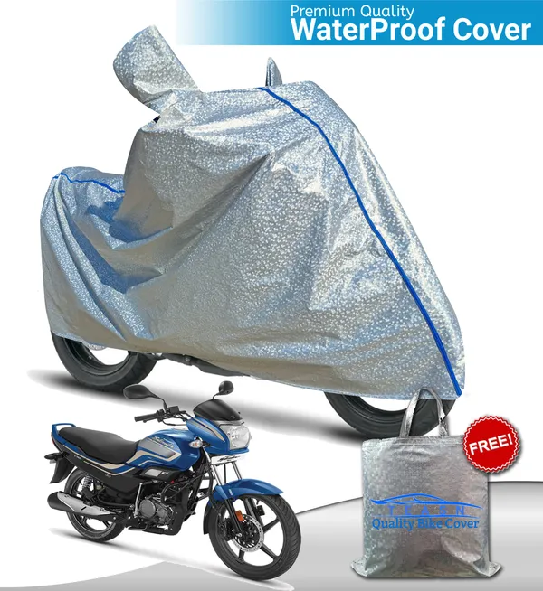 Silver_Waterproof_Full_Body_Two_Wheeler_Cover_For_Hero_Super_Splendor