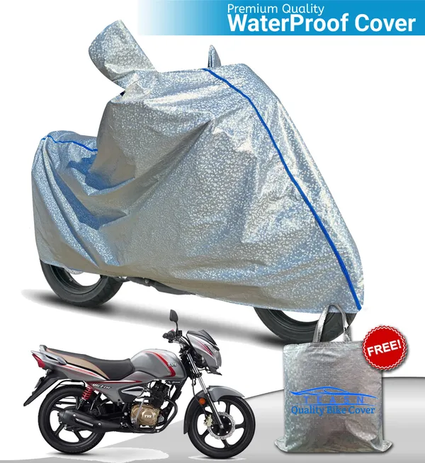 Silver_Waterproof_Full_Body_Two_Wheeler_Cover_For_TVS_Victor_GLX