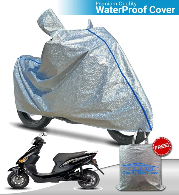 Silver_Waterproof_Full_Body_Two_Wheeler_Cover_For_Hero_Electric_Cruz