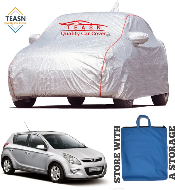 Silver_&_Grey_UV_Protected_Car_Body_Cover_For_Hyundai