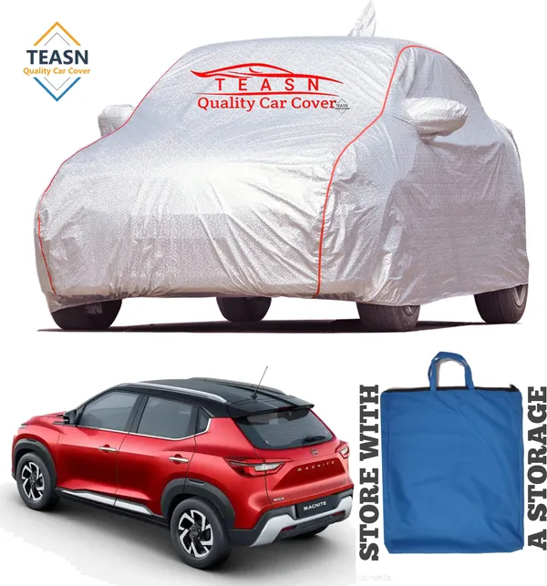 Silver_&_Grey_UV_Protected_Car_Body_Cover_For_Nissan