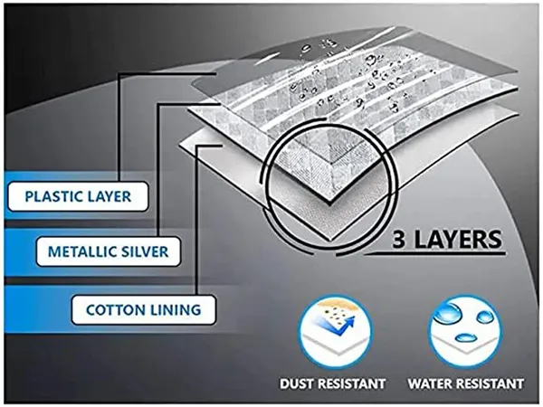 Silver_&_Grey_UV_Protected_Car_Body_Cover_For_Nissan