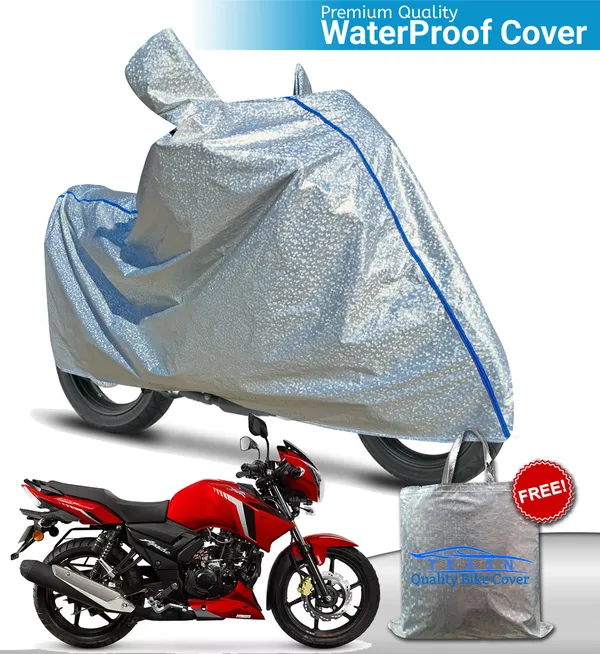 Silver_Waterproof_Full_Body_Two_Wheeler_Cover_For_TVS_Apache