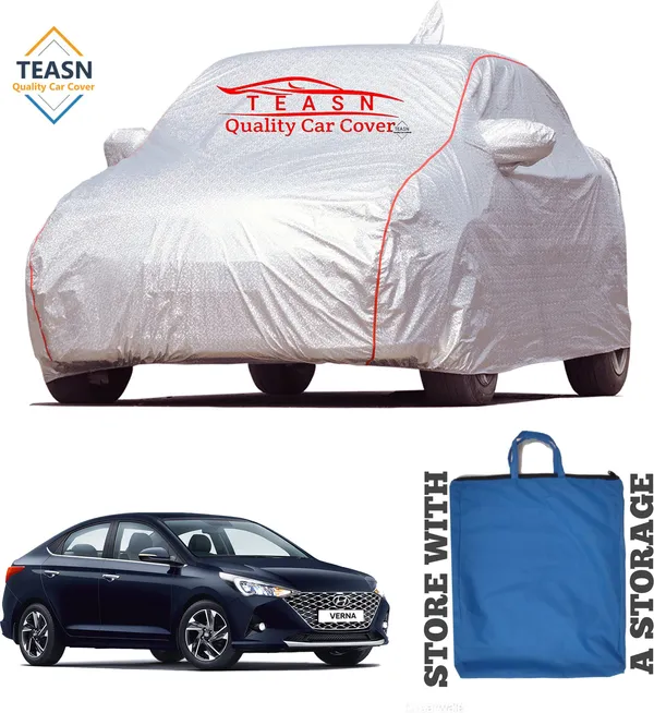 Silver_&_Grey_UV_Protected_Car_Body_Cover_For_Hyundai