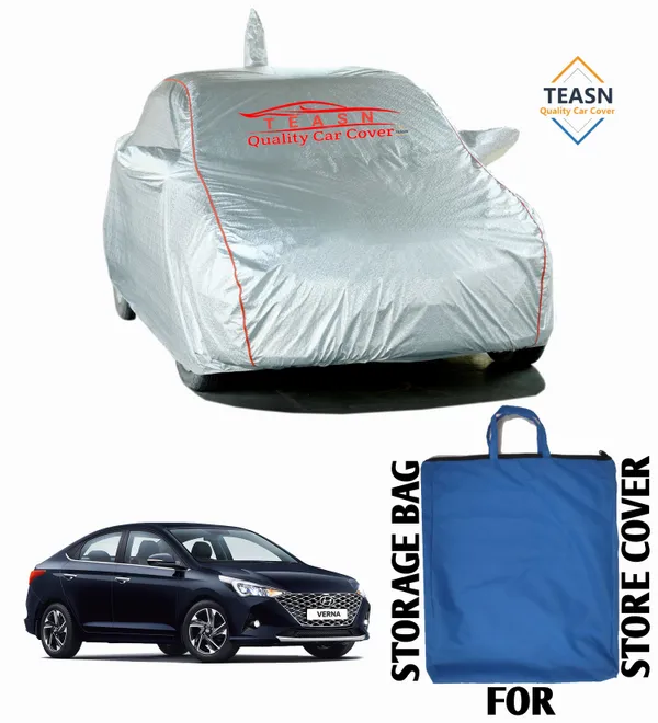 Silver_&_Grey_UV_Protected_Car_Body_Cover_For_Hyundai