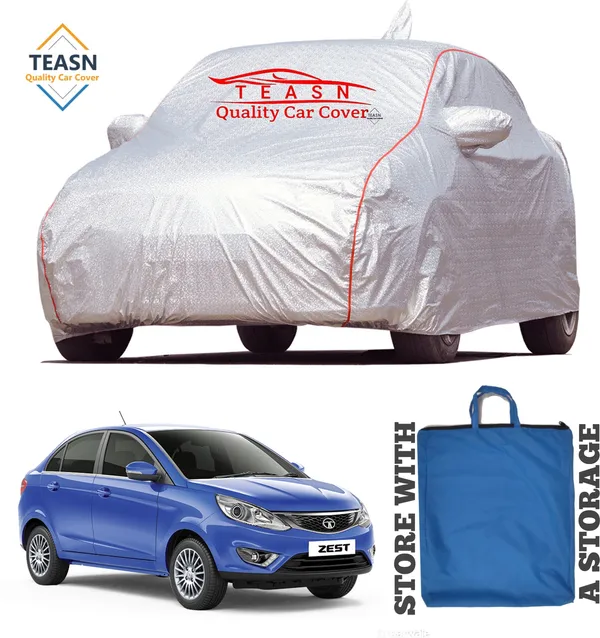 Silver_&_Grey_UV_Protected_Car_Body_Cover_For_Tata