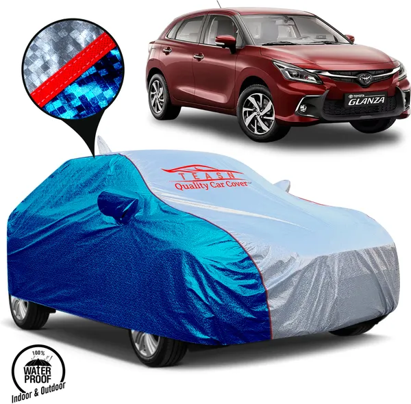 Blue_&_Silver_UV_Protected_Car_Body_Cover_For_Toyota