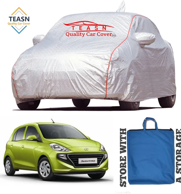 Grey_&_Silver_UV_Protected_Car_Body_Cover_For_Hyundai