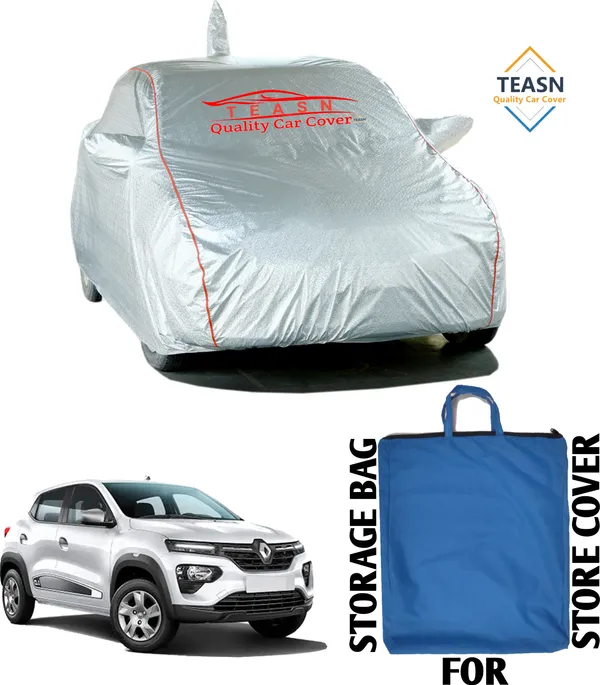 Grey_&_Silver_UV_Protected_Car_Body_Cover_For_Renault