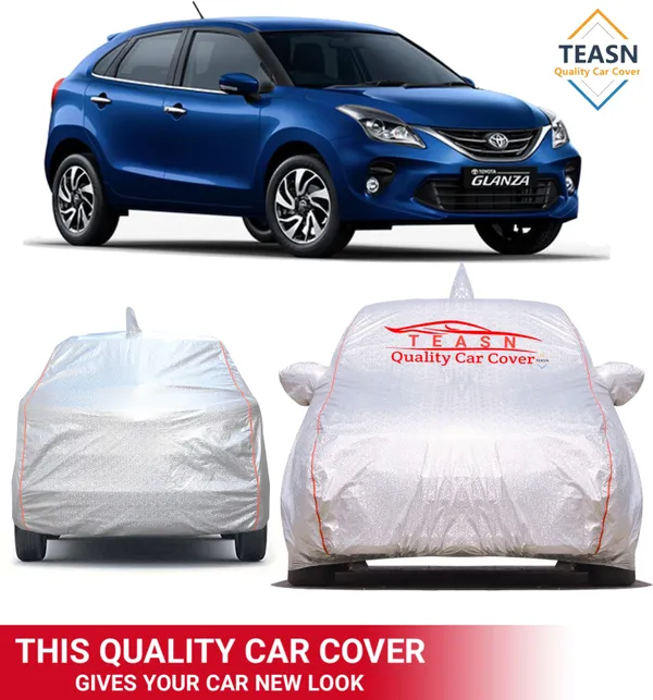 Grey_&_Silver_UV_Protected_Car_Body_Cover_For_Toyota