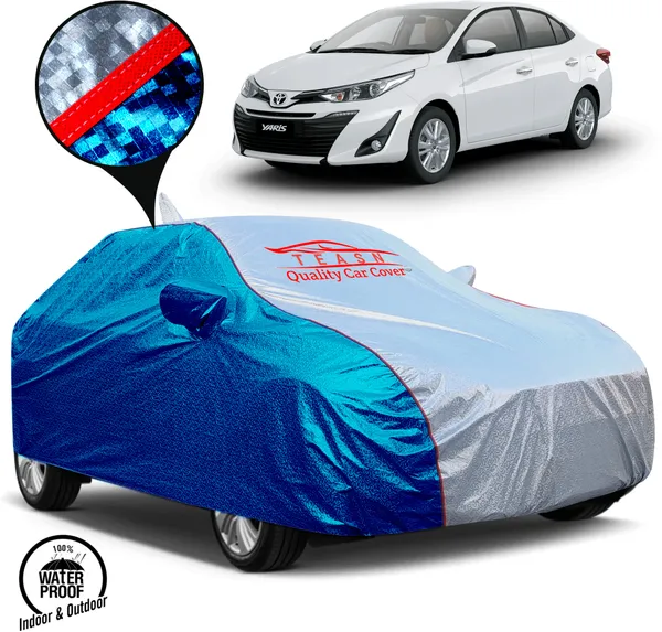 Blue_&_Silver_UV_Protected_Car_Body_Cover_For_Toyota