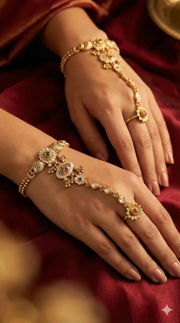 Gold_Antique_Haath_Phool