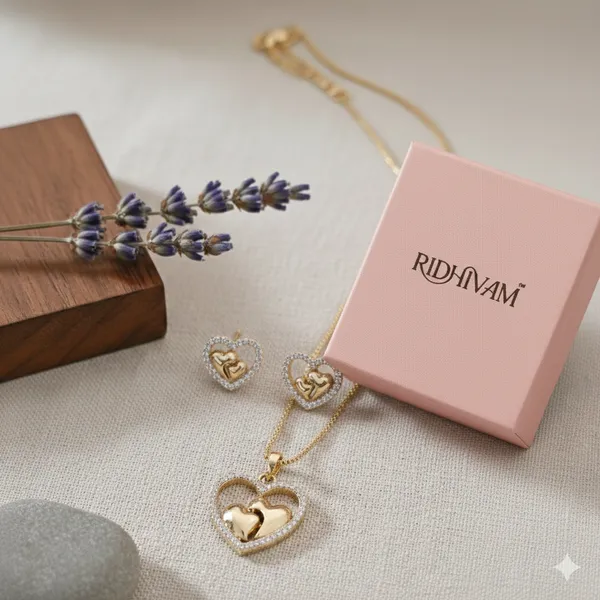 Golden_Heart_Pendant_Set