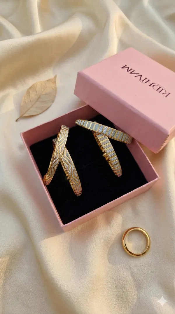 golden_and_silver_two_tone_kadli_bangle_(pack_of_2)