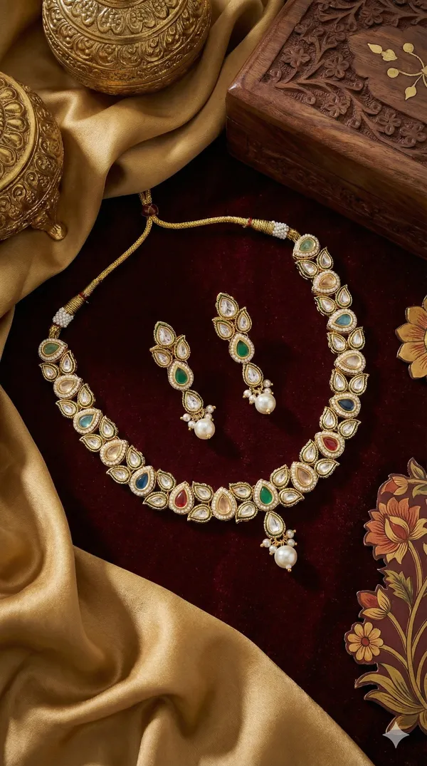 Multy_colour_kundan_necklace_set_