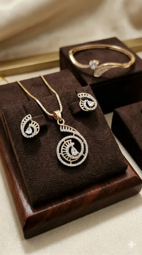 Rose_Gold_Diamond_Pendant_Set_