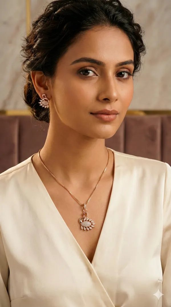 Rose_gold_Hans_design_pendant_set_