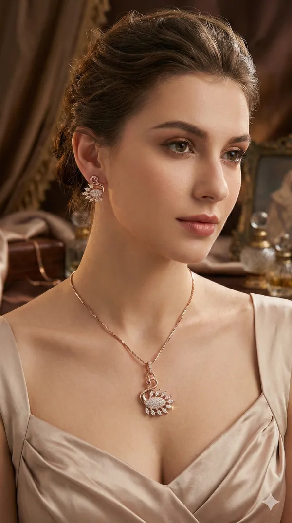 Rose_gold_Hans_design_pendant_set_