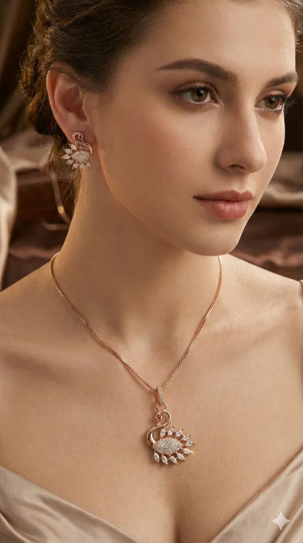 Rose_gold_Hans_design_pendant_set_