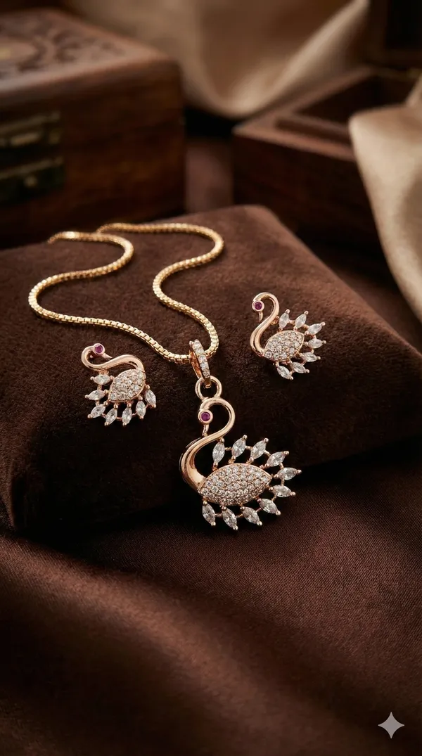 Rose_gold_Hans_design_pendant_set_