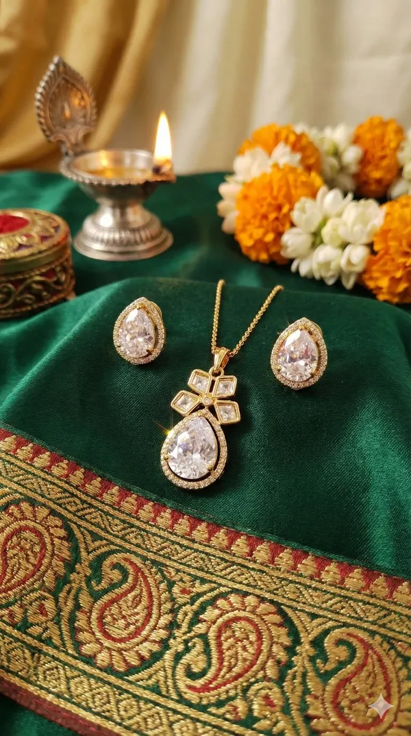 Gold_Polki_Dimond_Necklace_Set