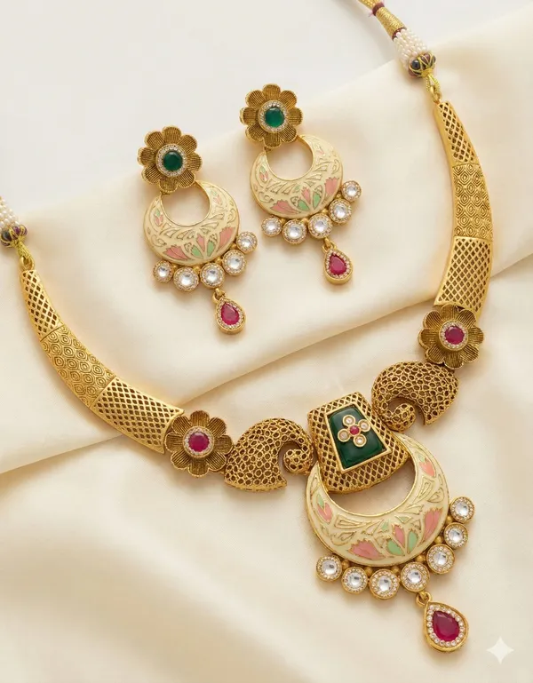 Premium_gold_plated_with_high_quqlity_brass_based_material_necklace_set