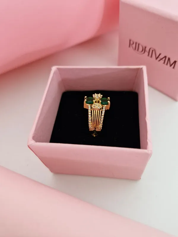 Royal_Imperial_Emerald_&_American_Diamond_18K_Gold-Plated_Statement_Ring
